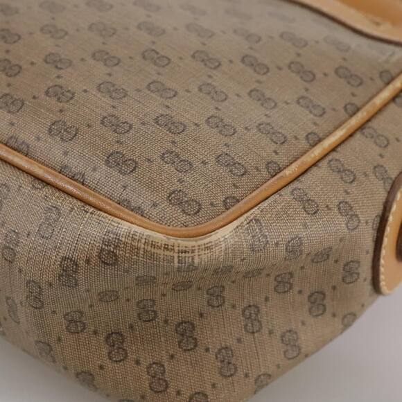 GUCCI Micro GG Supreme Web Sherry Line Shoulder Bag Pvc Beige Red - Picture 11 of 16